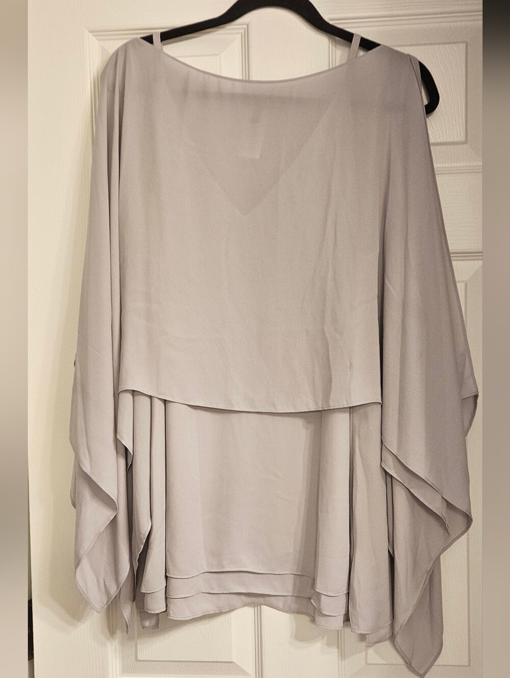 White House Black Market Light Lilac Layered Tank Top Sz XL